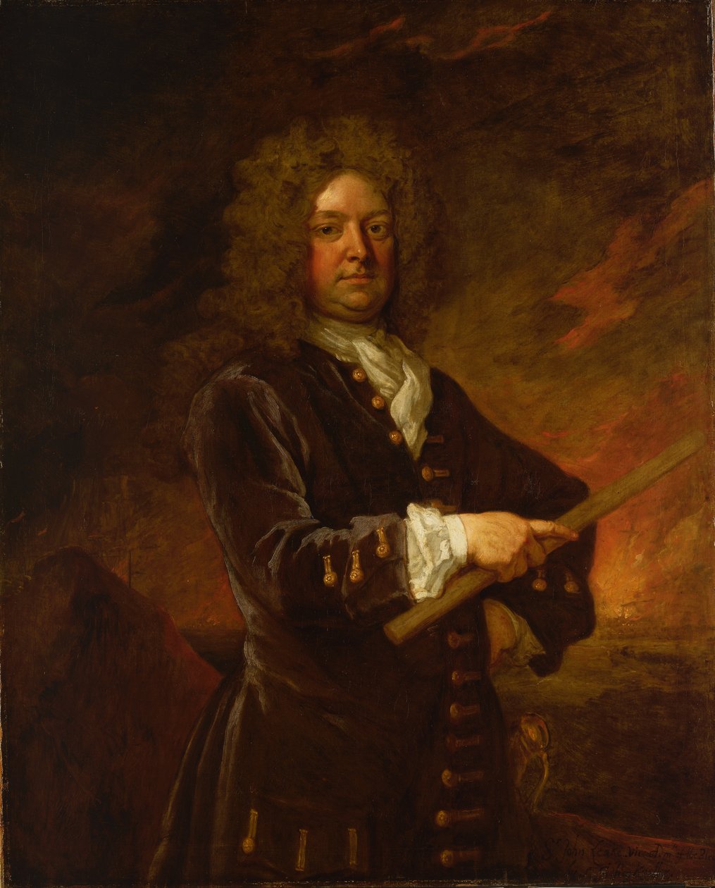 Sir John Leake ellentengernagy (1656-1720), 17. század vége-18. század eleje (olajfestmény) alkotó: Godfrey Kneller
