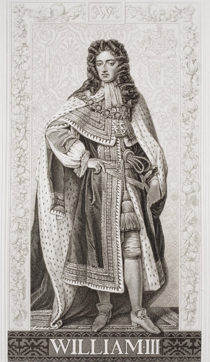 III. Vilmos (1650-1702) Az angol és skót történelem illusztrációiból, II. kötet alkotó: Godfrey Kneller