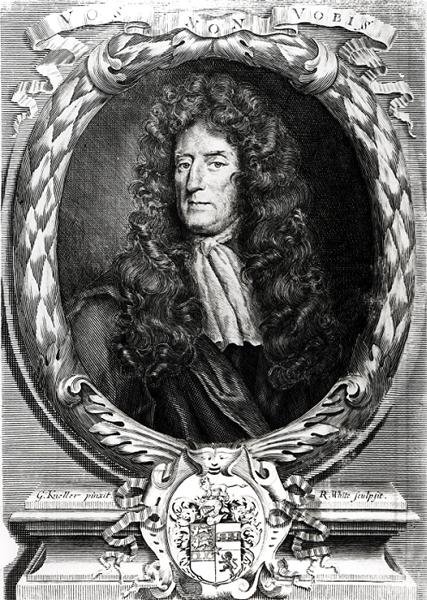 Sir Roger LEstrange portréja (1616-1704) alkotó: Godfrey after Kneller