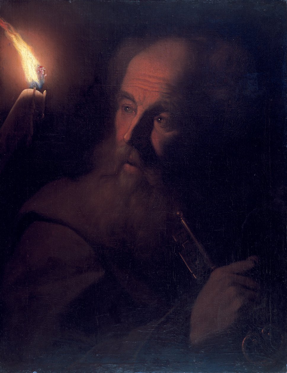 Szent Péter gyertyafénynél, 1700-06 körül alkotó: Godfried Schalcken