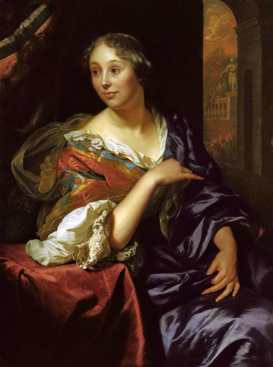 Françoise van Diemen portréja, 1679. alkotó: Godfried Cornelisz Schalcken