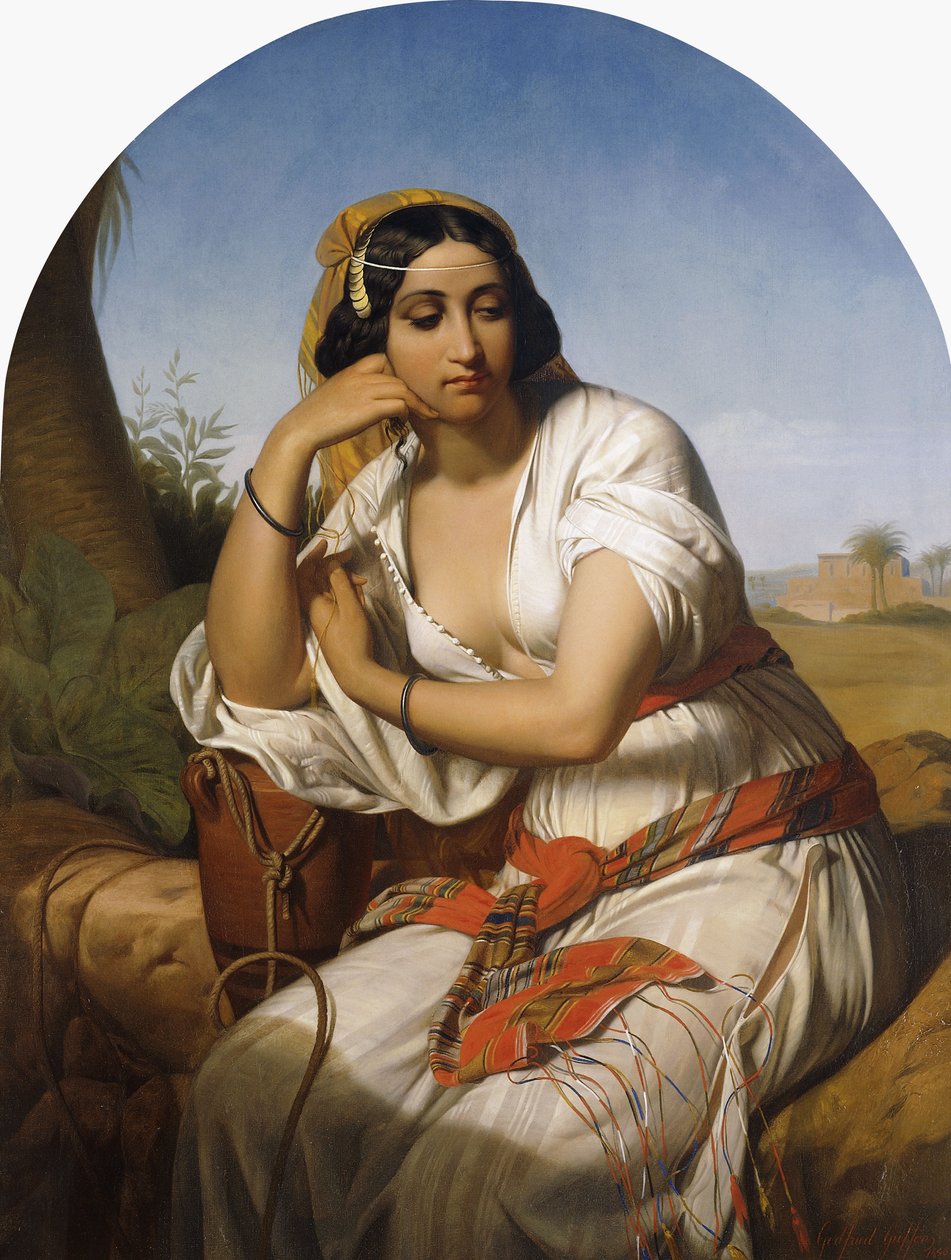 Egy beduin nő, 1848 alkotó: Godfried Guffens