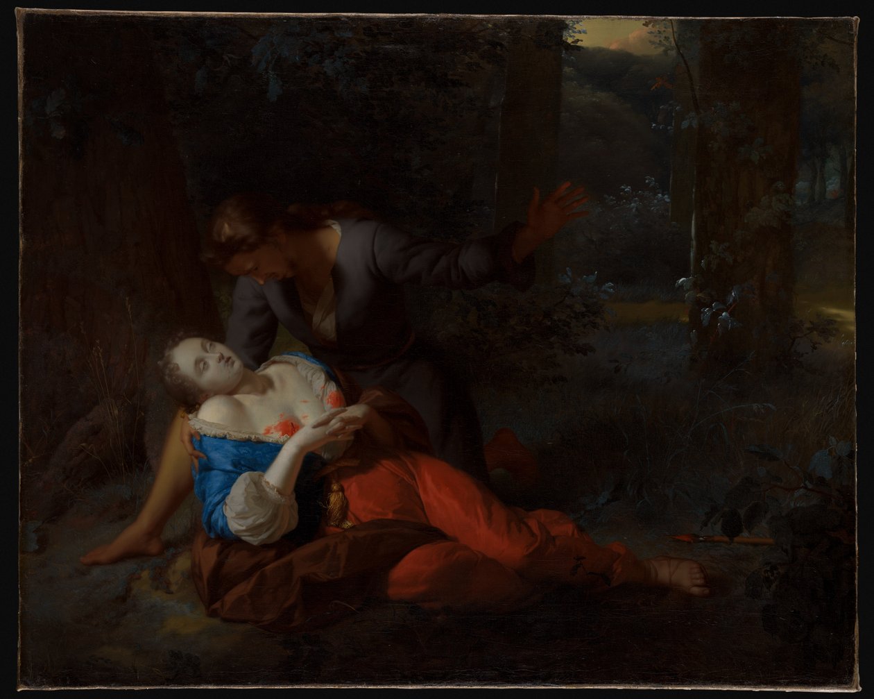 Cephalus és Procris alkotó: Godfried Schalcken
