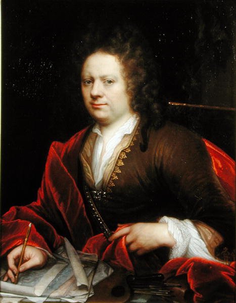 Egy művész portréja (olaj, vászon) alkotó: Godfried Schalcken