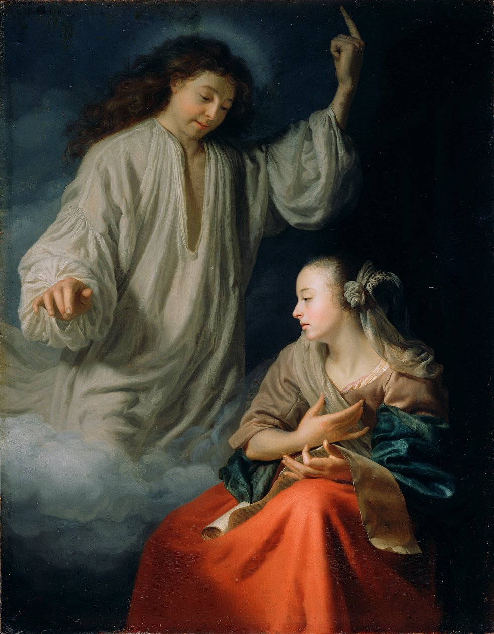 Az Annunciáció alkotó: Godfried Schalcken
