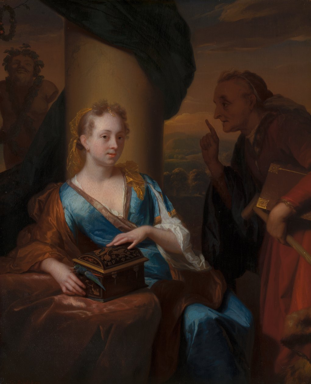 A tisztasági lecke alkotó: Godfried Schalcken