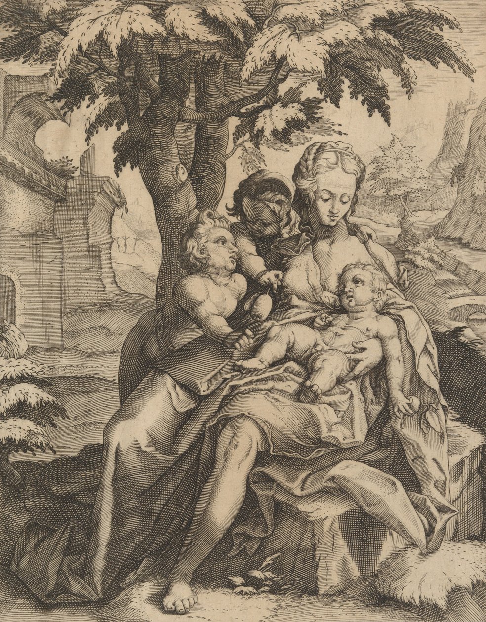 Adomány. alkotó: Goltzius School
