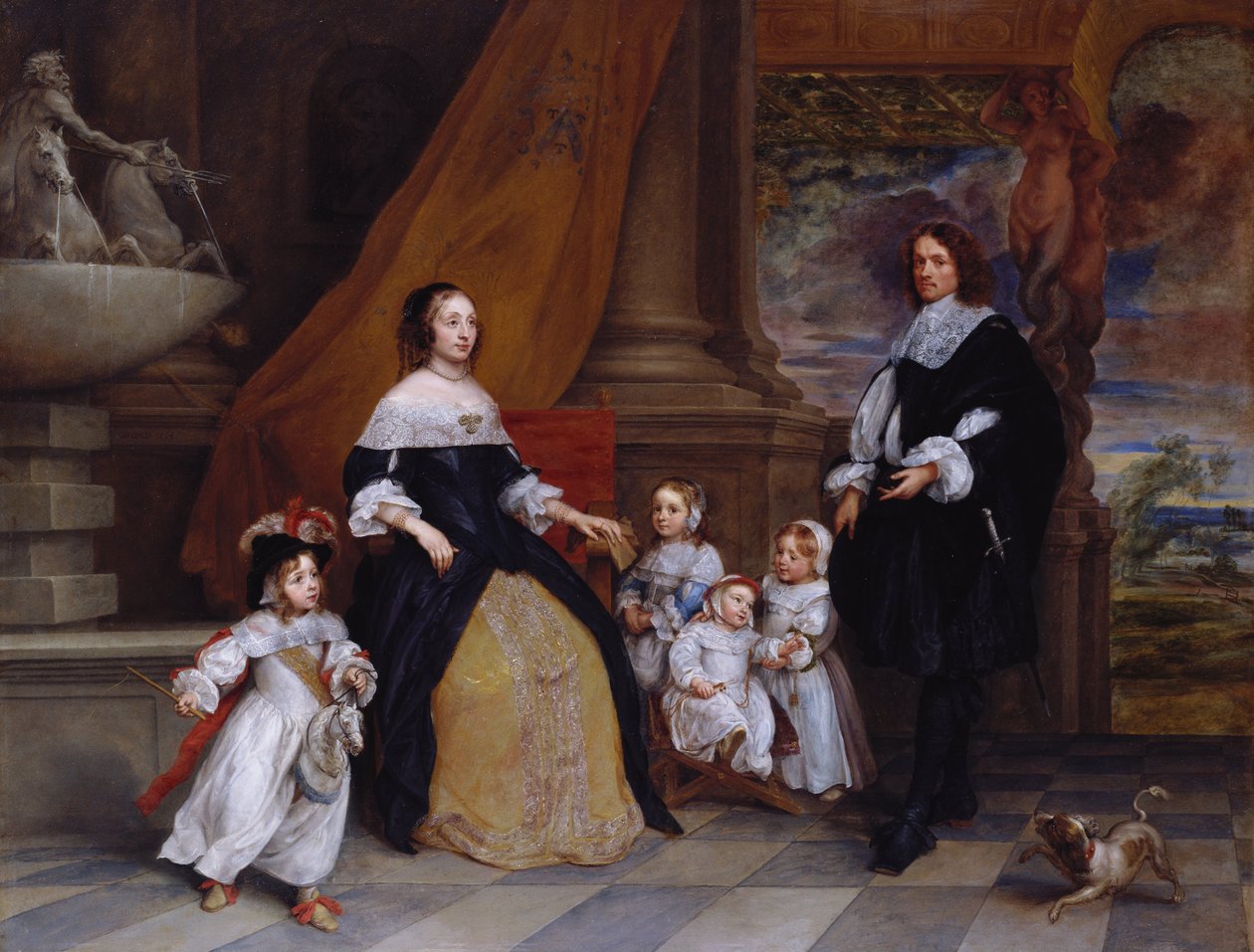 Jan-Baptista Anthoine családja alkotó: Gonzales Coques