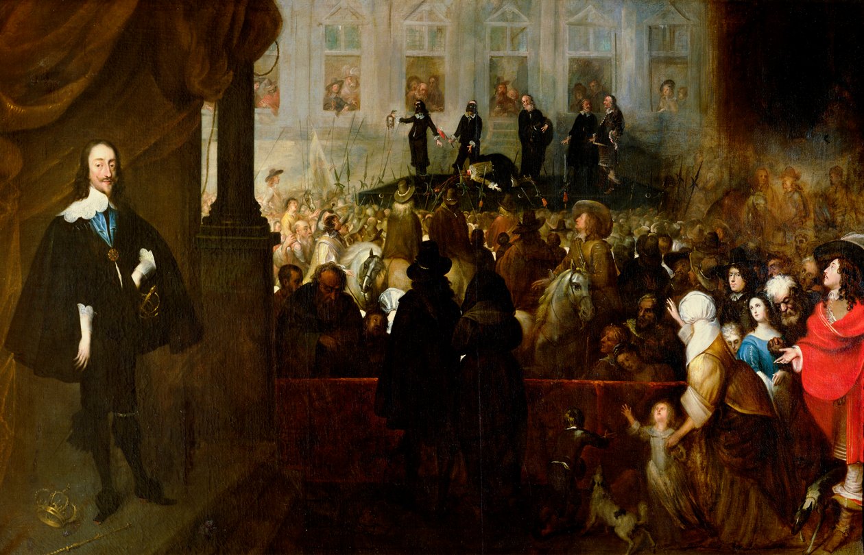 I. Károly (1600-49) kivégzése Whitehallban, 1649. január 30. alkotó: Gonzales Coques