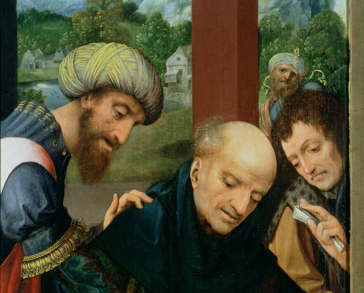 Szent Katalin és a filozófusok (a filozófusok részlete), lásd 80755 alkotó: Goossen van der Weyden