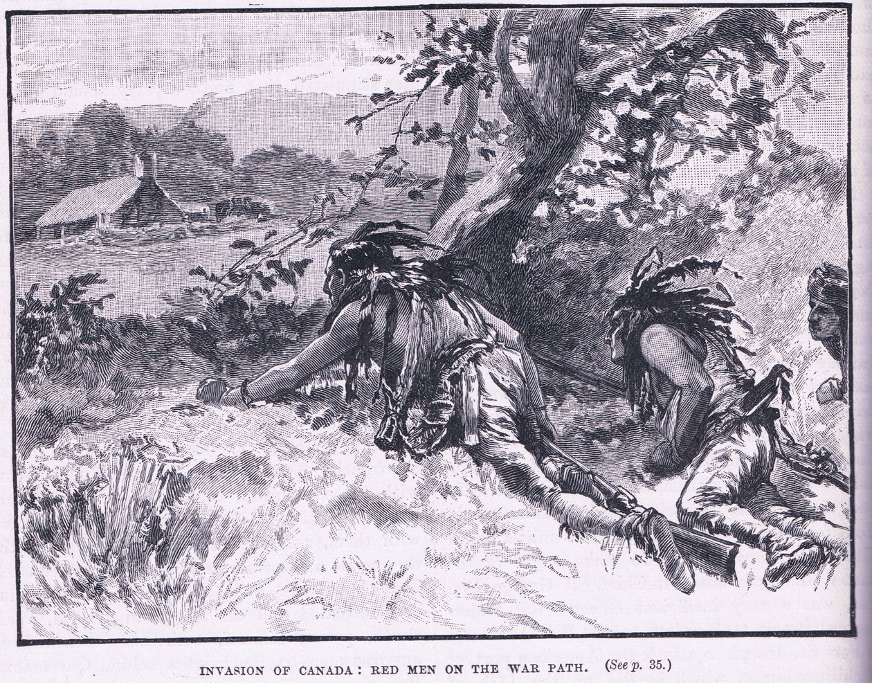 Kanada inváziója: vörös emberek hadi ösvényen alkotó: Gordon Frederick Browne