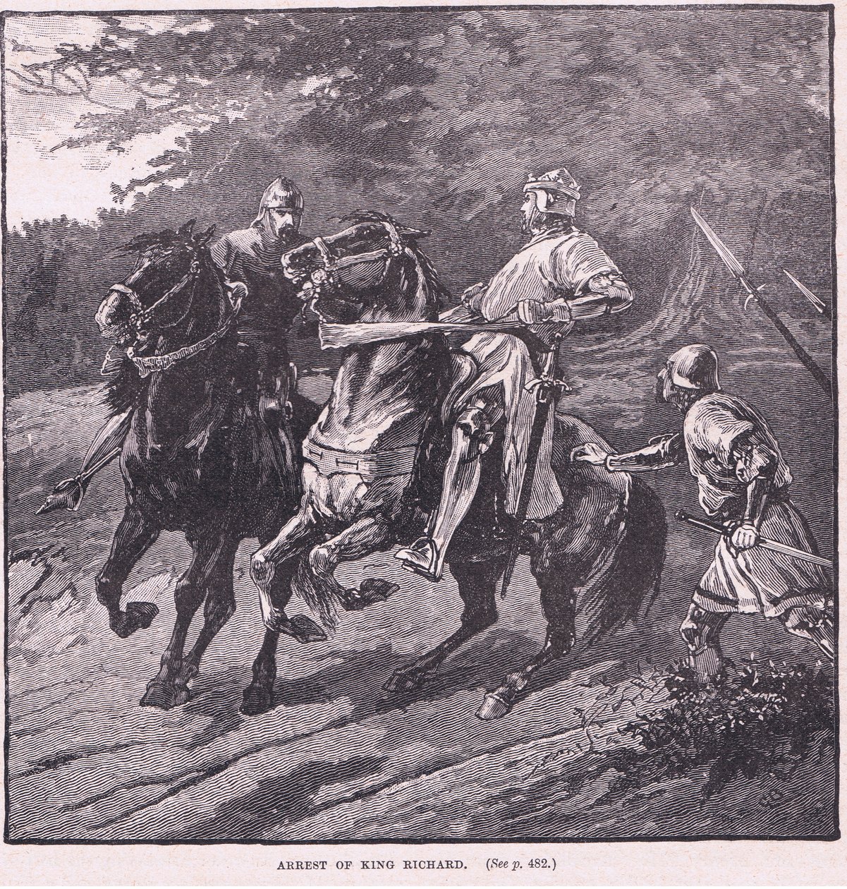 Richard király letartóztatása i.sz. 1339-ben alkotó: Gordon Frederick Browne