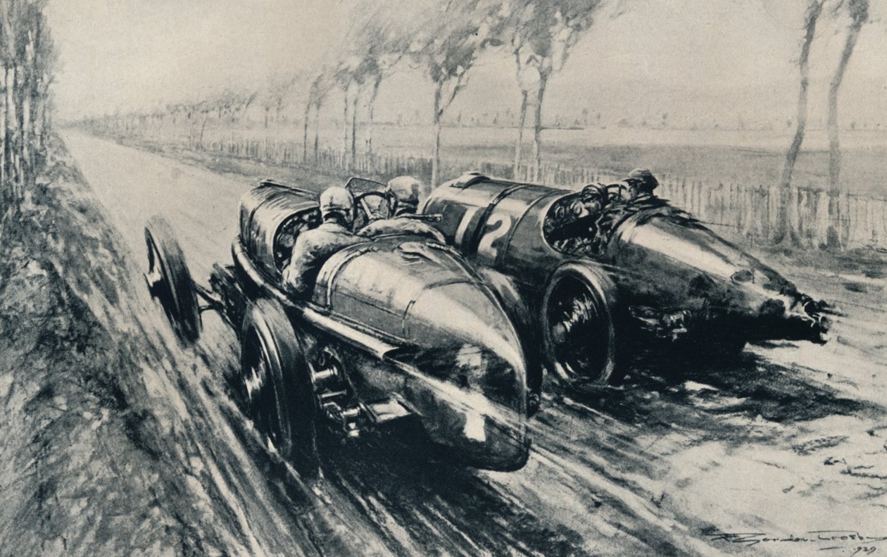 Verseny a Grand Prix-ért, Strasbourg 1922, 1937 alkotó: Gordon Crosby