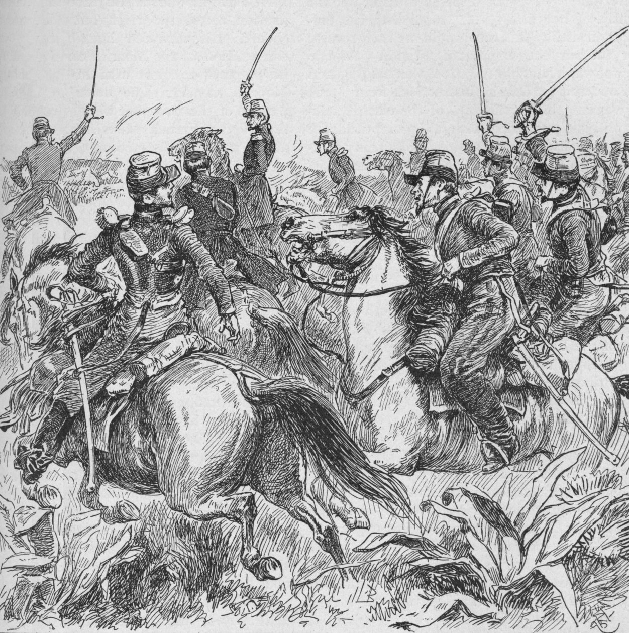 Elfogta egy merész ütés Abd-El-Kadrs Smalah, 1902 alkotó: Gordon Frederick Browne