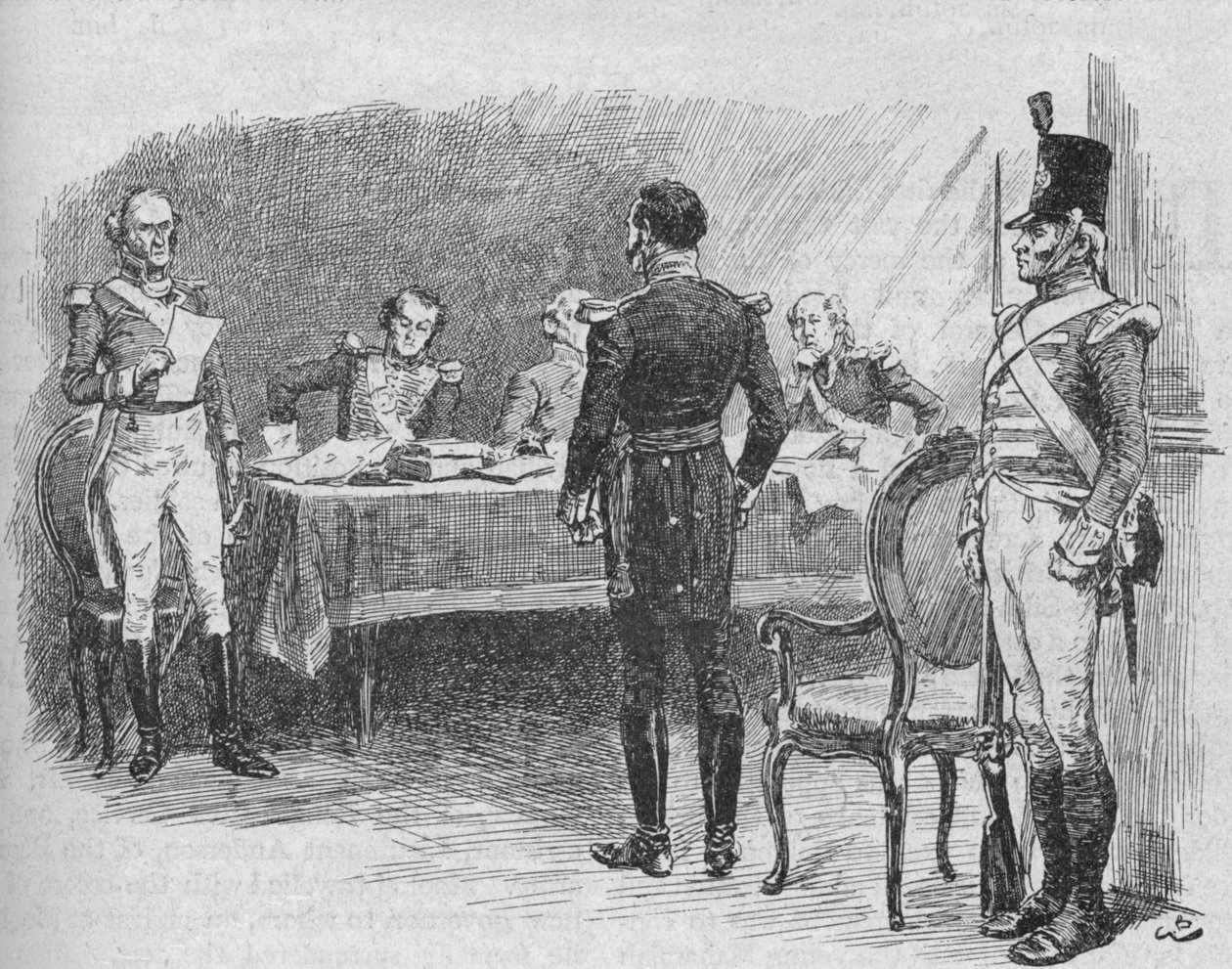 Whitelocke tábornokot a haditörvényszék perbe fogta, 1902 alkotó: Gordon Frederick Browne