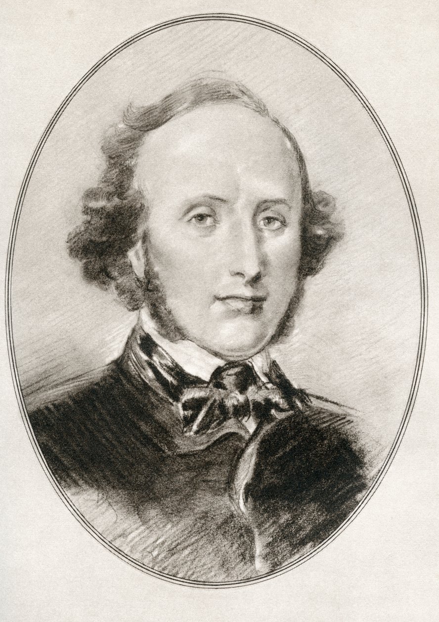 Jakob Ludwig Felix Mendelssohn Bartholdy, a Nagy zeneszerzők élő életrajzaiból alkotó: Gordon Ross