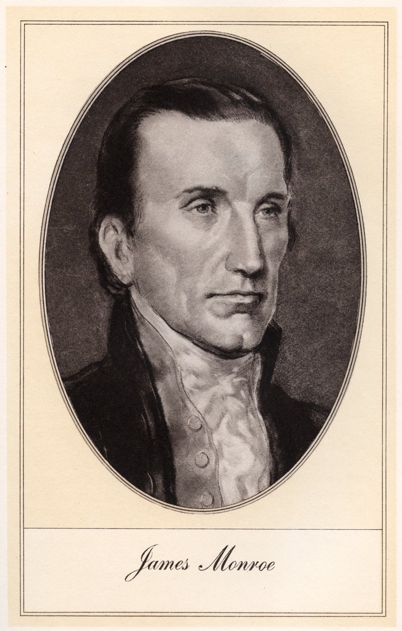 James Monroe, az Egyesült Államok ötödik elnöke, a XX. század elején. alkotó: Gordon Ross