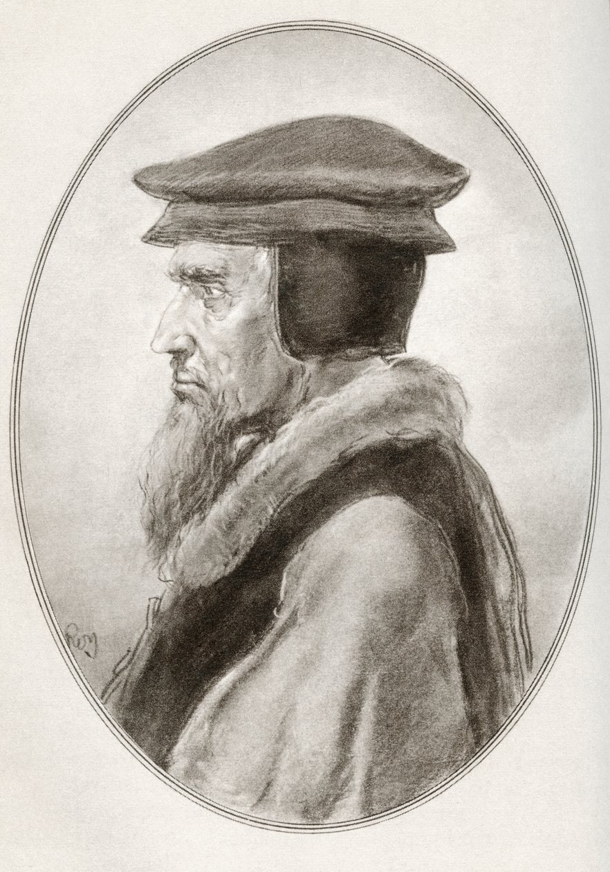 John Calvin, született Jehan Cauvin, a Living Biographies of Religious Leaders címmel alkotó: Gordon Ross