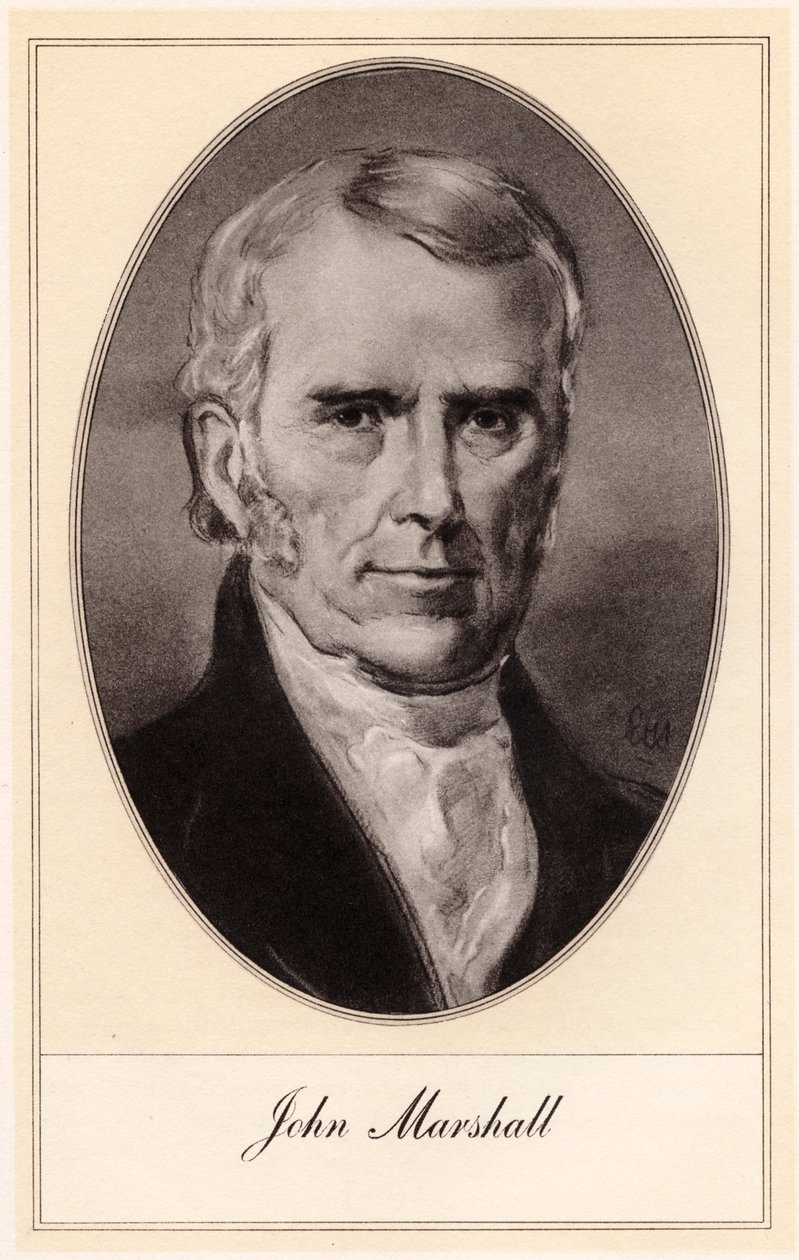 John Marshall amerikai államférfi és jogász, a XX. század eleje. alkotó: Gordon Ross