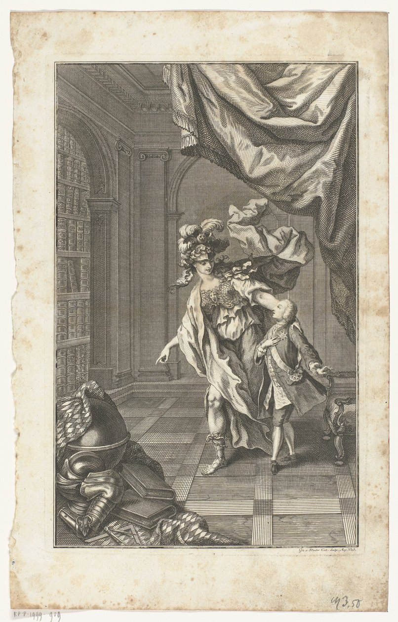 Maximilian III József Minerva kíséretében alkotó: Gottfried Bernhard Götz