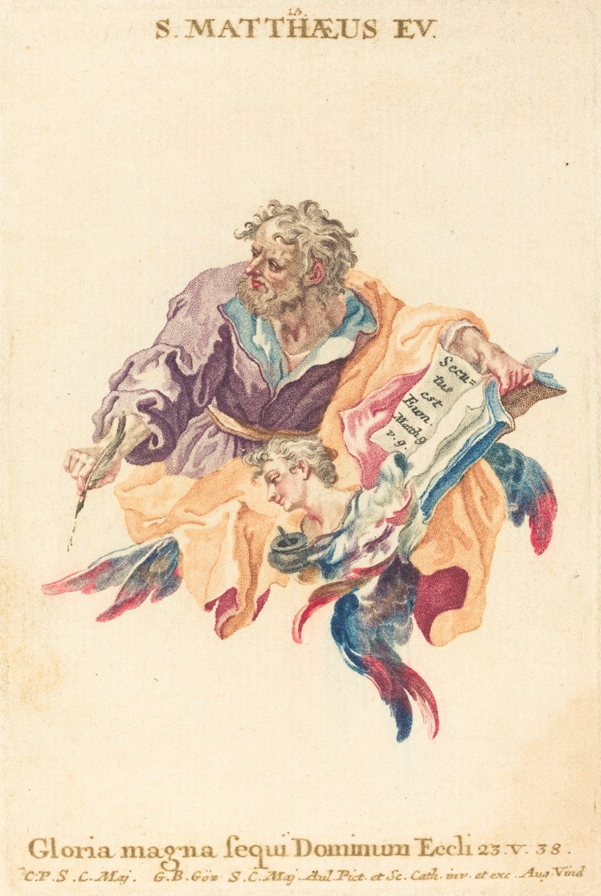 Szent Máté evangélista alkotó: Gottfried Bernhard Götz