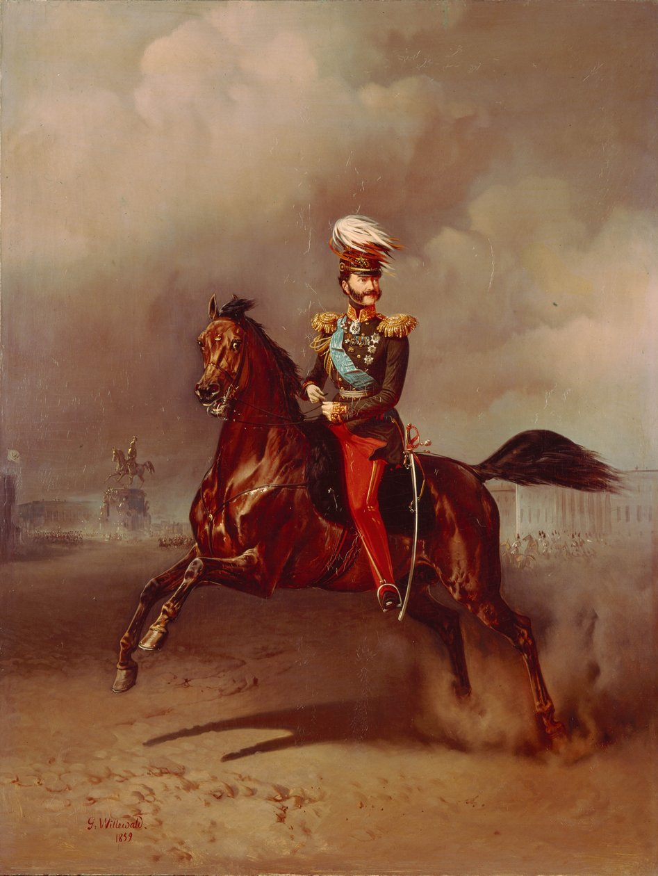 Vlagyimir Fjodorovics Adlerberg gróf portréja 1791-1884, 1859 alkotó: Gottfried Willewalde