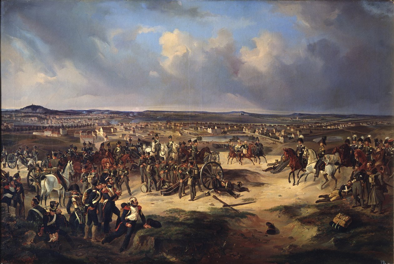A párizsi csata 1814. március 17-én alkotó: Gottfried Willewalde