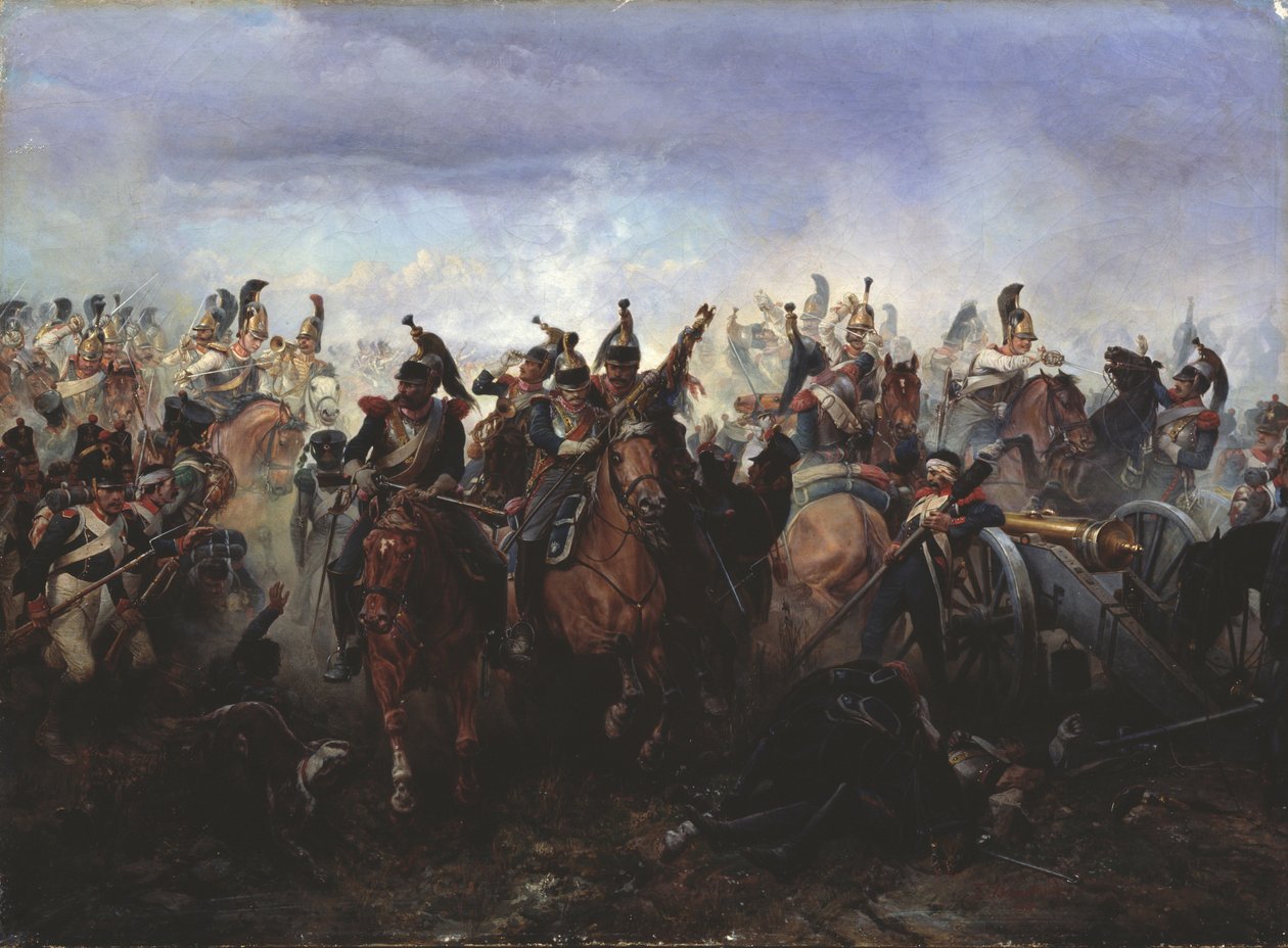 A Fer-Champenois-i csata 1814. március 13-án, 1891 alkotó: Gottfried Willewalde