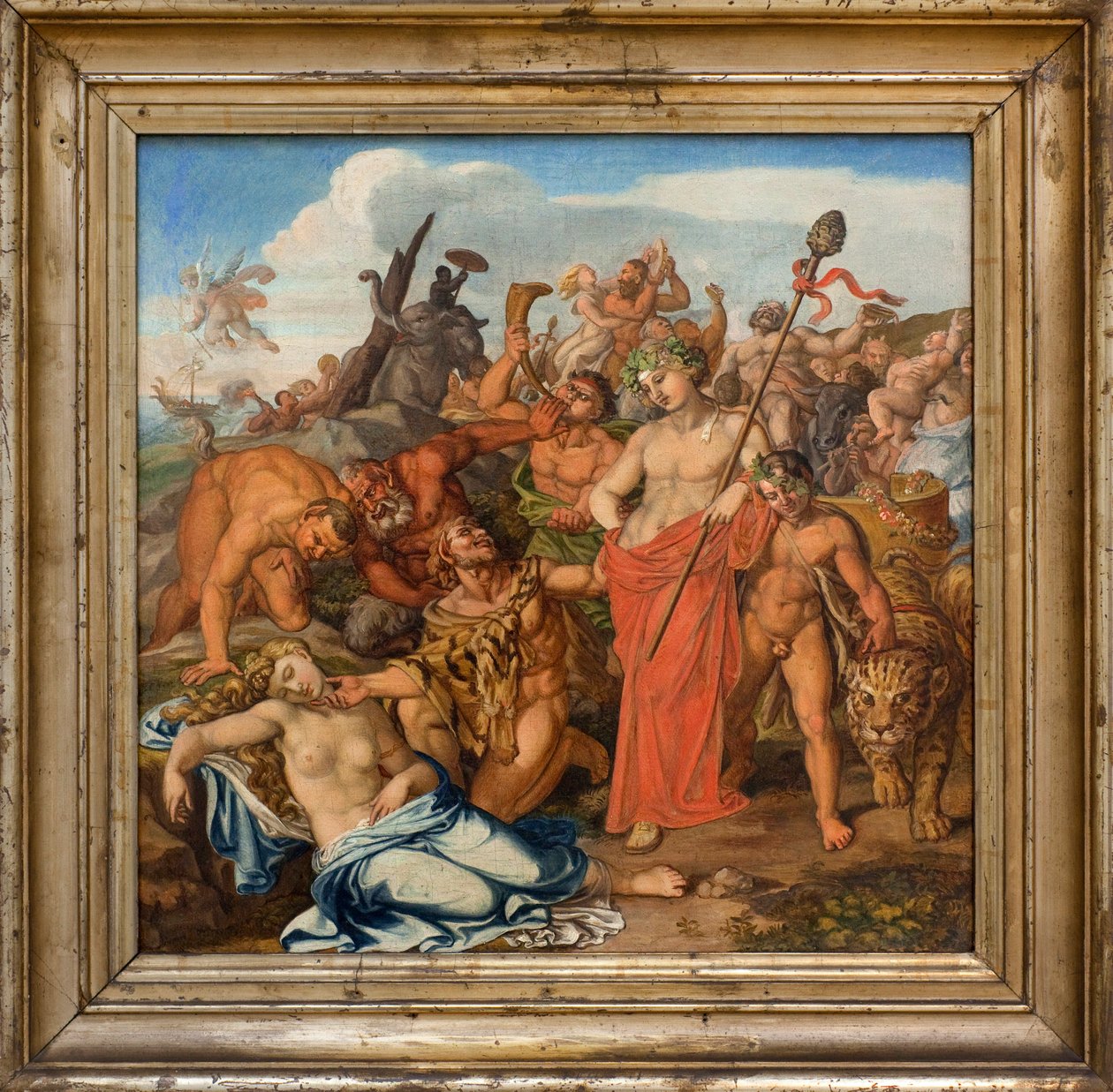 Bacchus és Ariane. Gottlieb Schick (1776-1812) festménye, Olaj, vászon alkotó: Gottlieb Schick