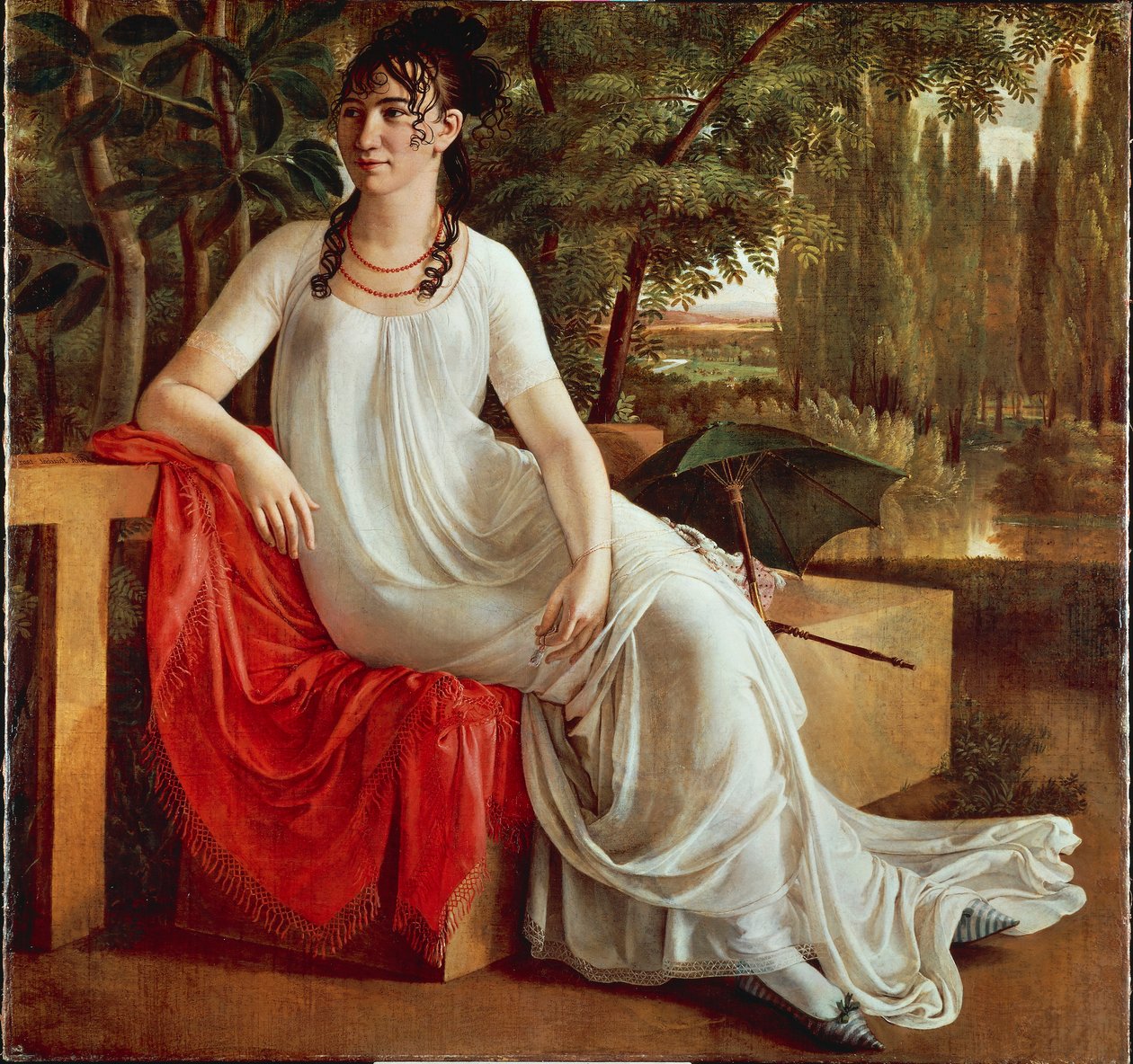 Mrs. Wilhelmine von Cotta, Christian Gottlieb Schick (1776-1812), olaj, vászon alkotó: Gottlieb Schick