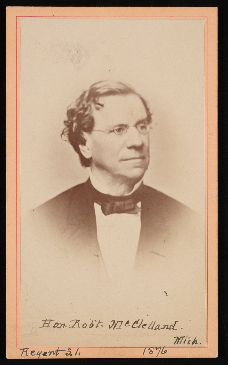 Robert McClelland portréja 1807-1880, 1876. alkotó: Gottschalk Grelling