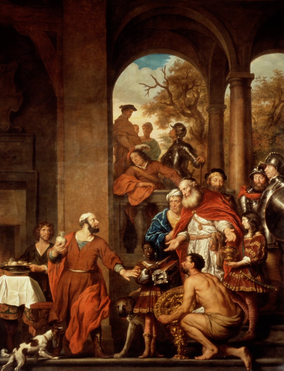 A megvesztegethetetlen konzul Marcus Curius Dentatus alkotó: Govaert Flinck