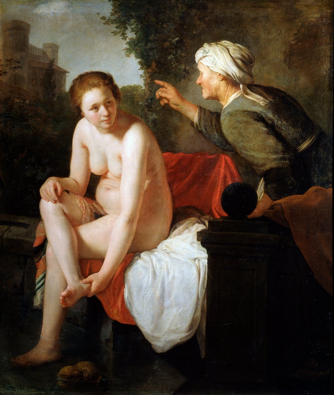 Fürdő Bathsheba, 17. század alkotó: Govaert Flinck
