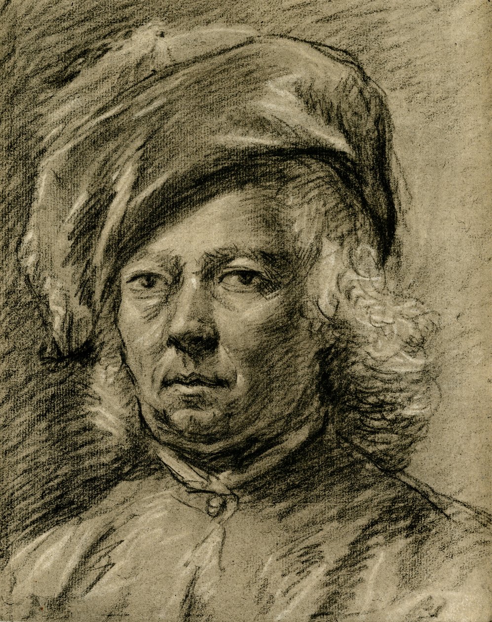 Férfi fej tanulmány alkotó: Govaert Flinck