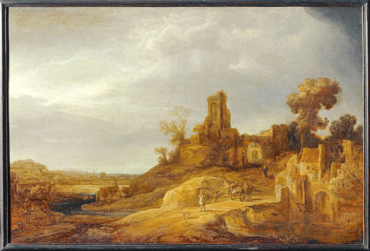 Tájkép a hídnál ... alkotó: Govaert Flinck