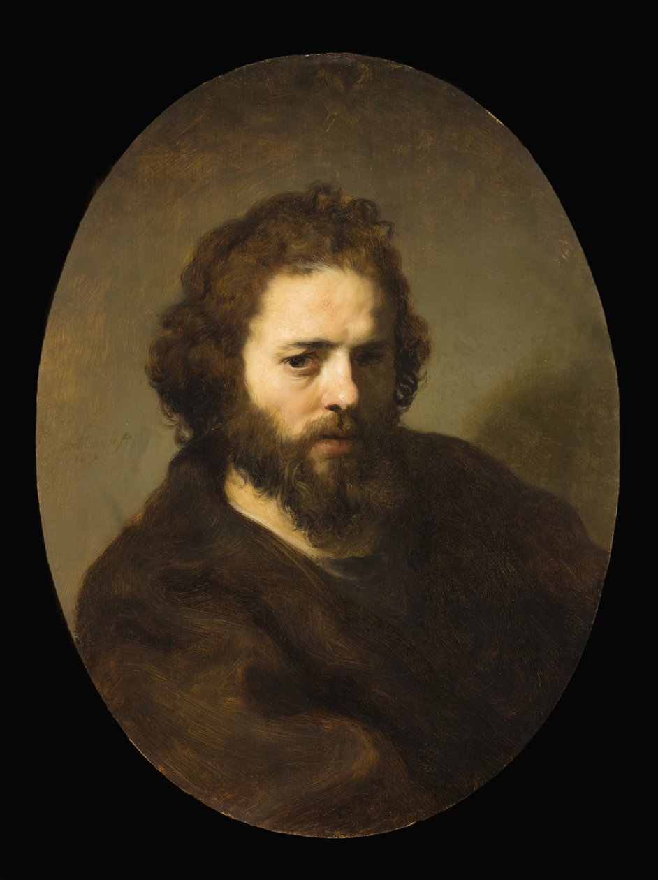 Szakállas férfi portréja alkotó: Govaert Flinck