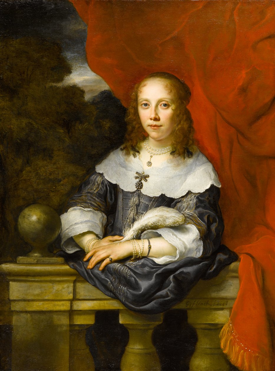 Egy hölgy portréja (Margaretha van Raephorst?), 1646 alkotó: Govaert Flinck