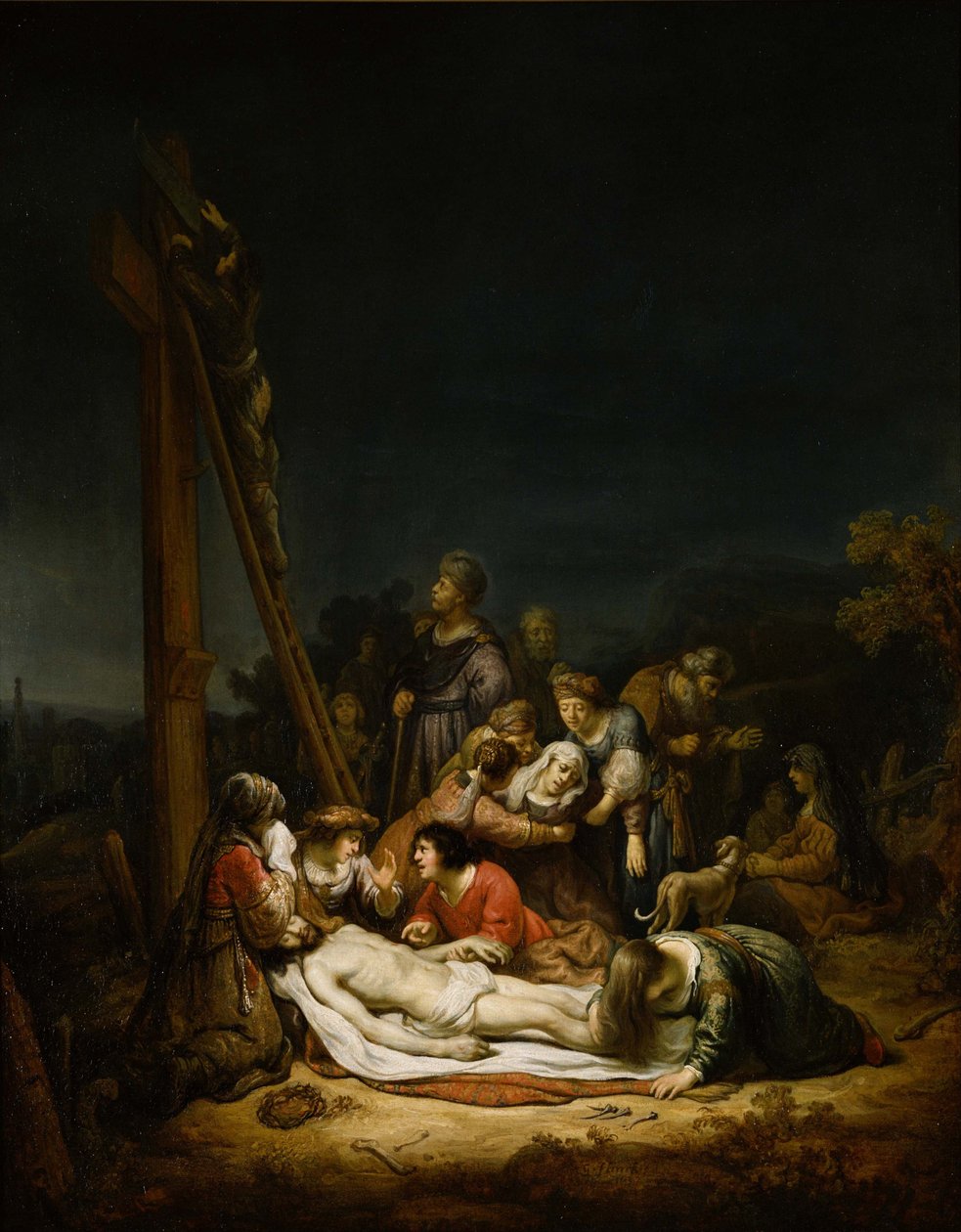 Siralom Krisztus felett, 1637 alkotó: Govaert Flinck