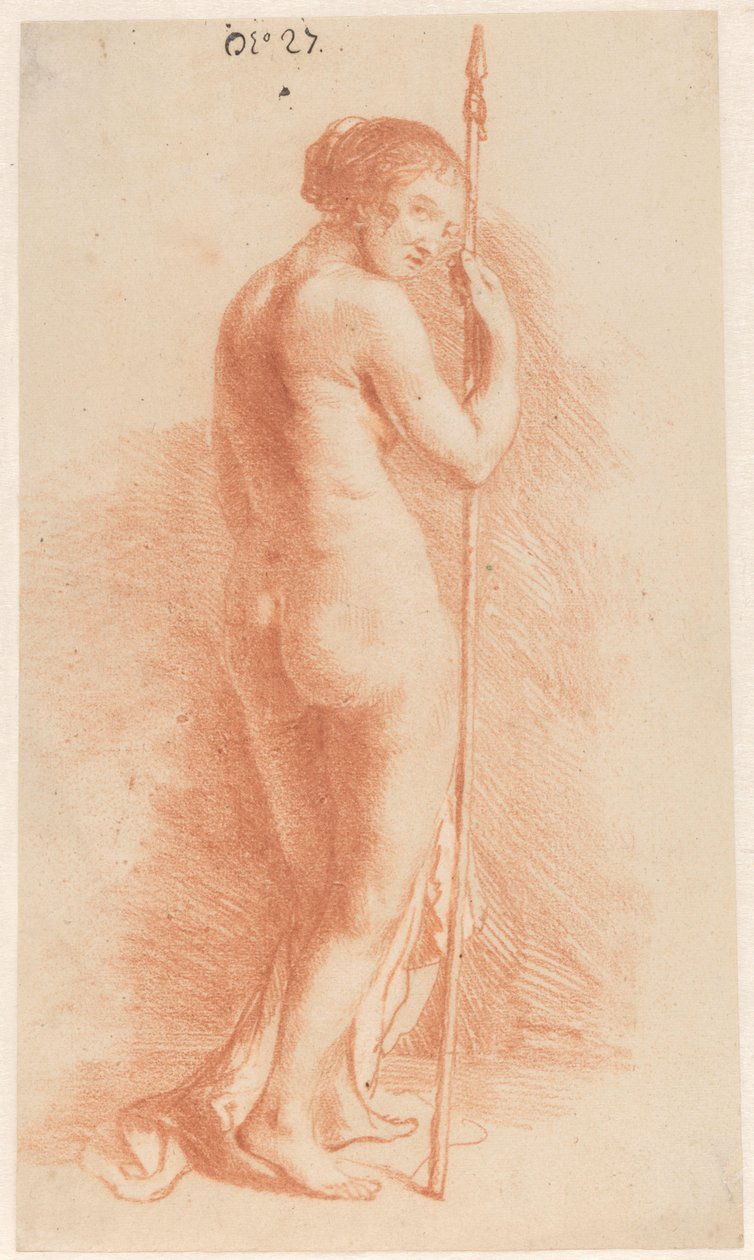 Álló nő lándzsával alkotó: Govert Flinck (attributed to)