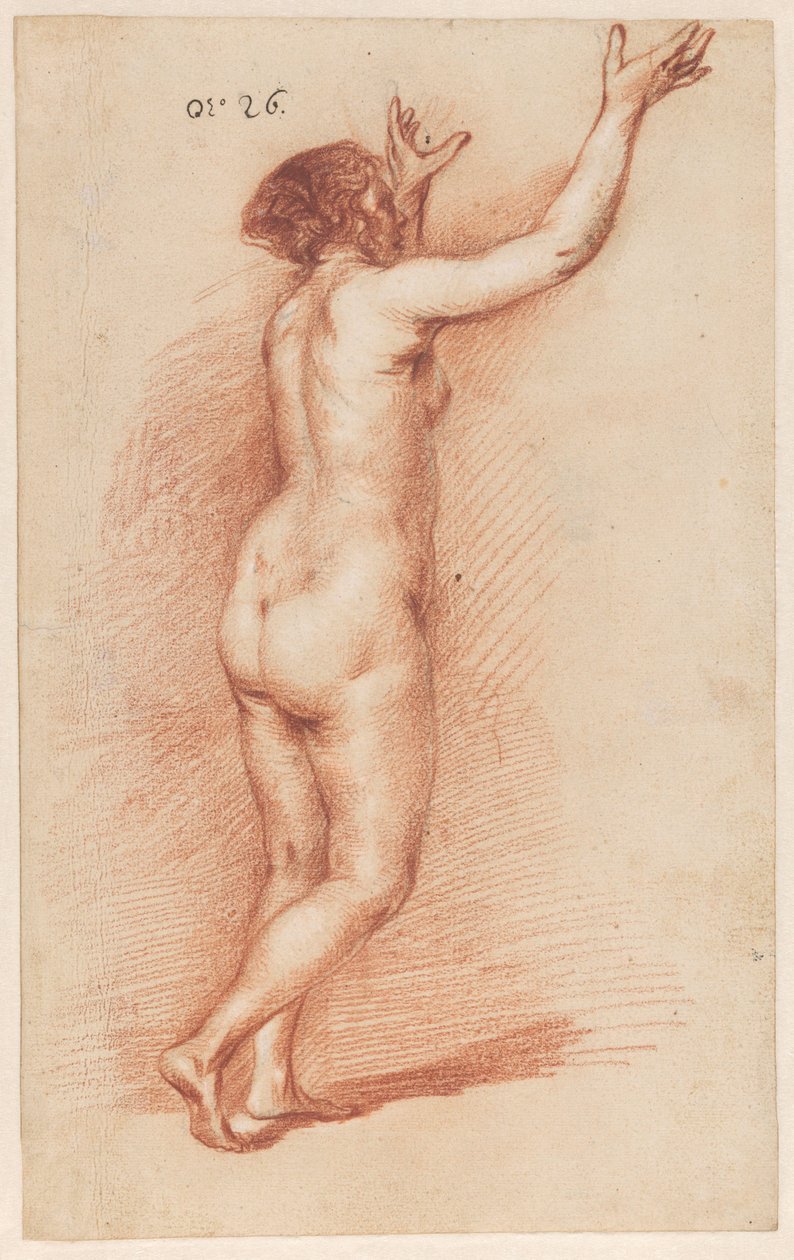 Álló nő felemelt karokkal alkotó: Govert Flinck (attributed to)