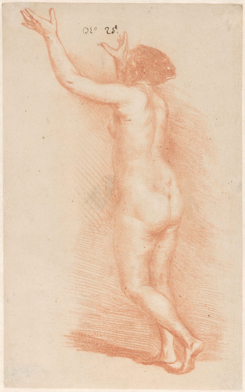 Álló nő felemelt karokkal alkotó: Govert Flinck (attributed to)