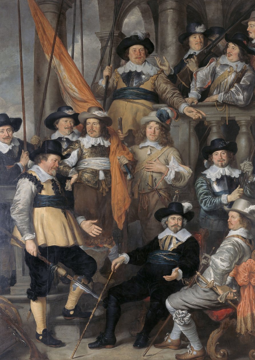 Holland: Schutters van Wijk XVIII Albert Bas kapitány és Lucas Conijn hadnagy vezetésével Albert Bas kapitány és Lucas Conijn hadnagy társulata alkotó: Govert Flinck