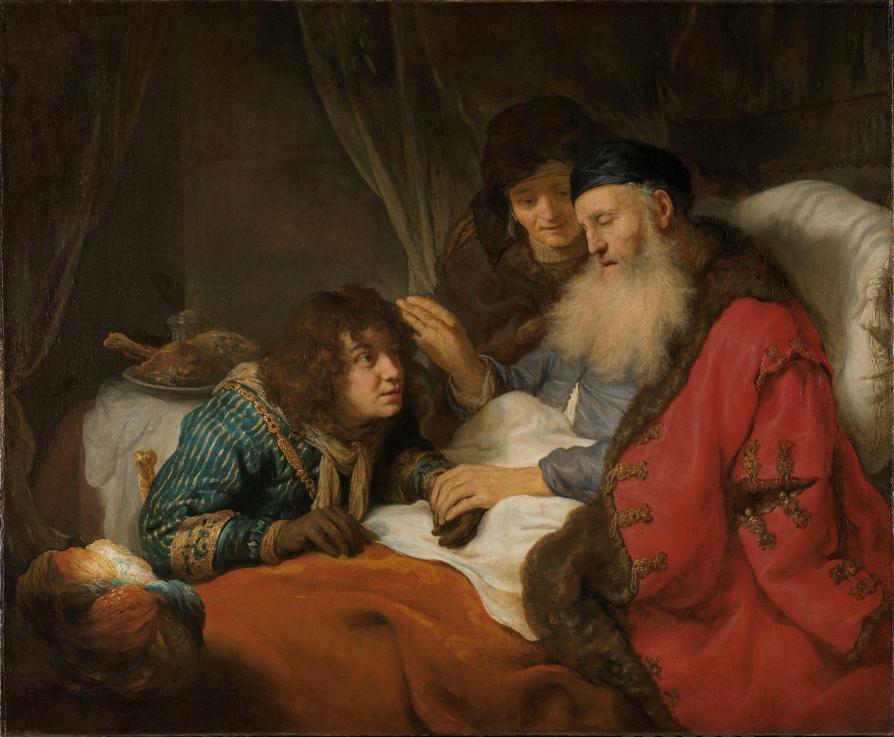 Izsák áldja Jákóbot alkotó: Govert Flinck
