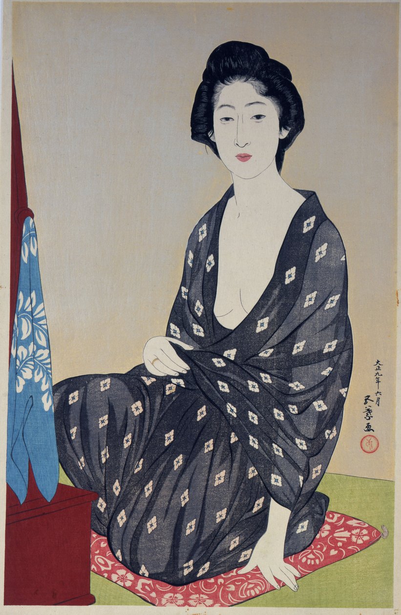 Natsugoromo no onna (Nő nyári ruhában) alkotó: Goyo Hashiguchi