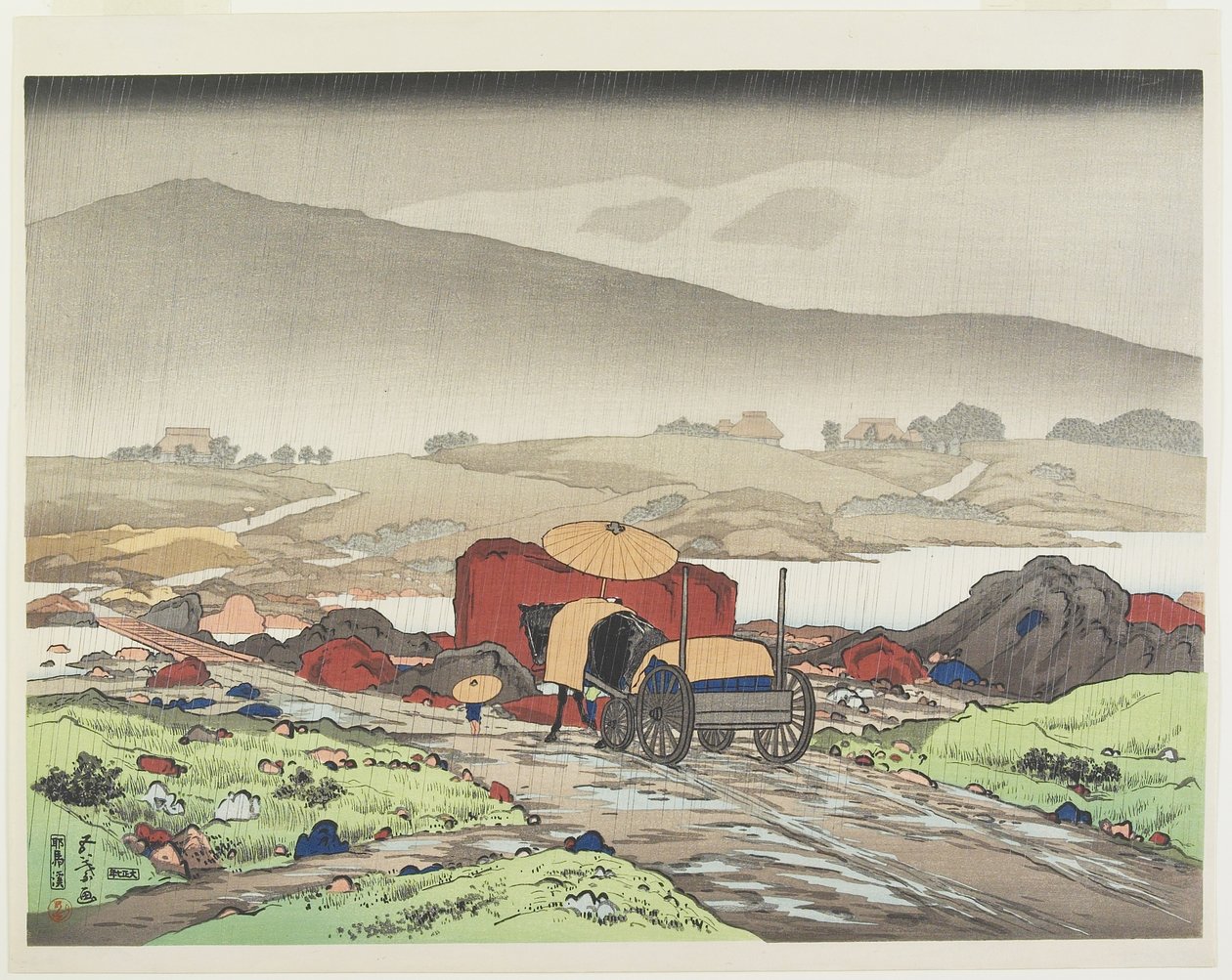 Yaba-völgy, 1918 alkotó: Goyo Hashiguchi