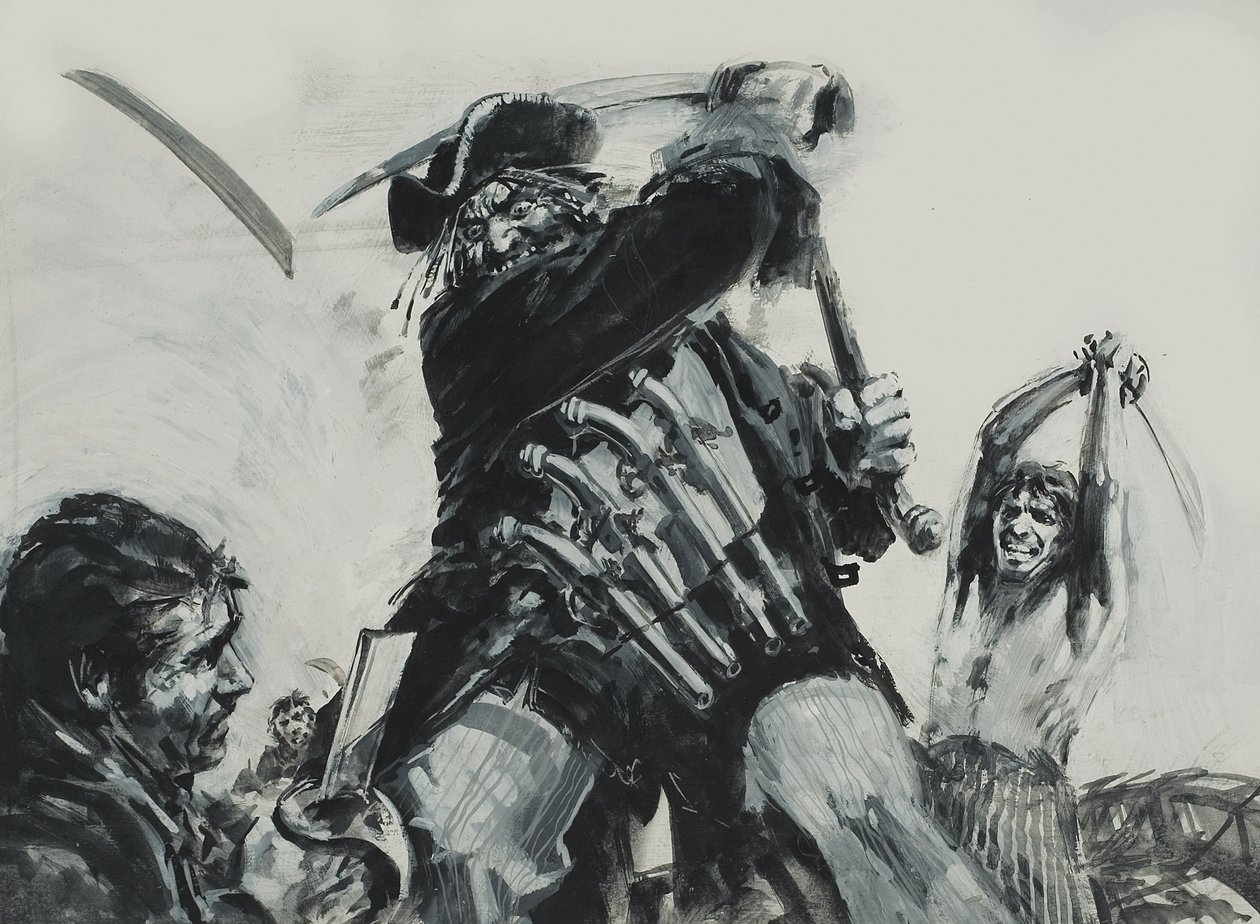 Feketeszakáll (gouache, papír) alkotó: Graham Coton