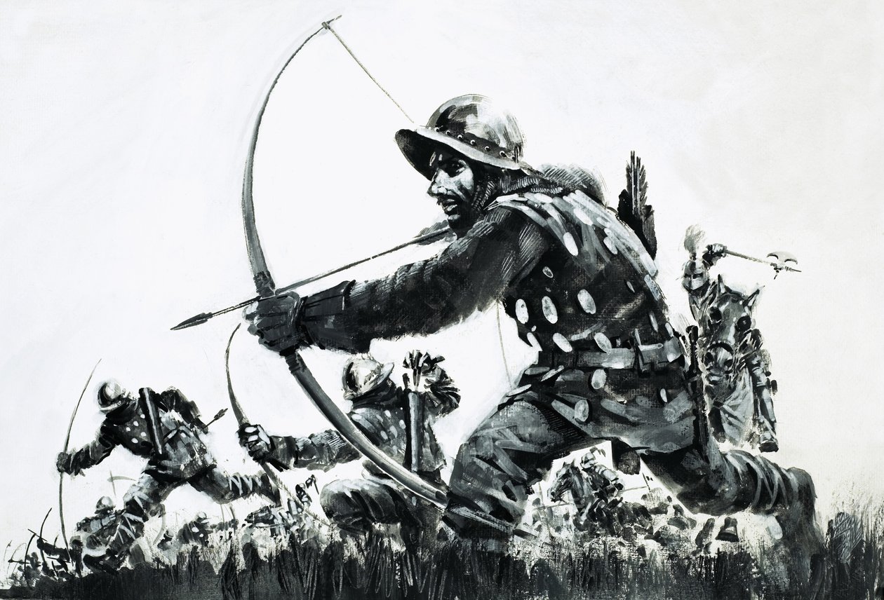 Íjászok a bannockburn-i csatában alkotó: Graham Coton