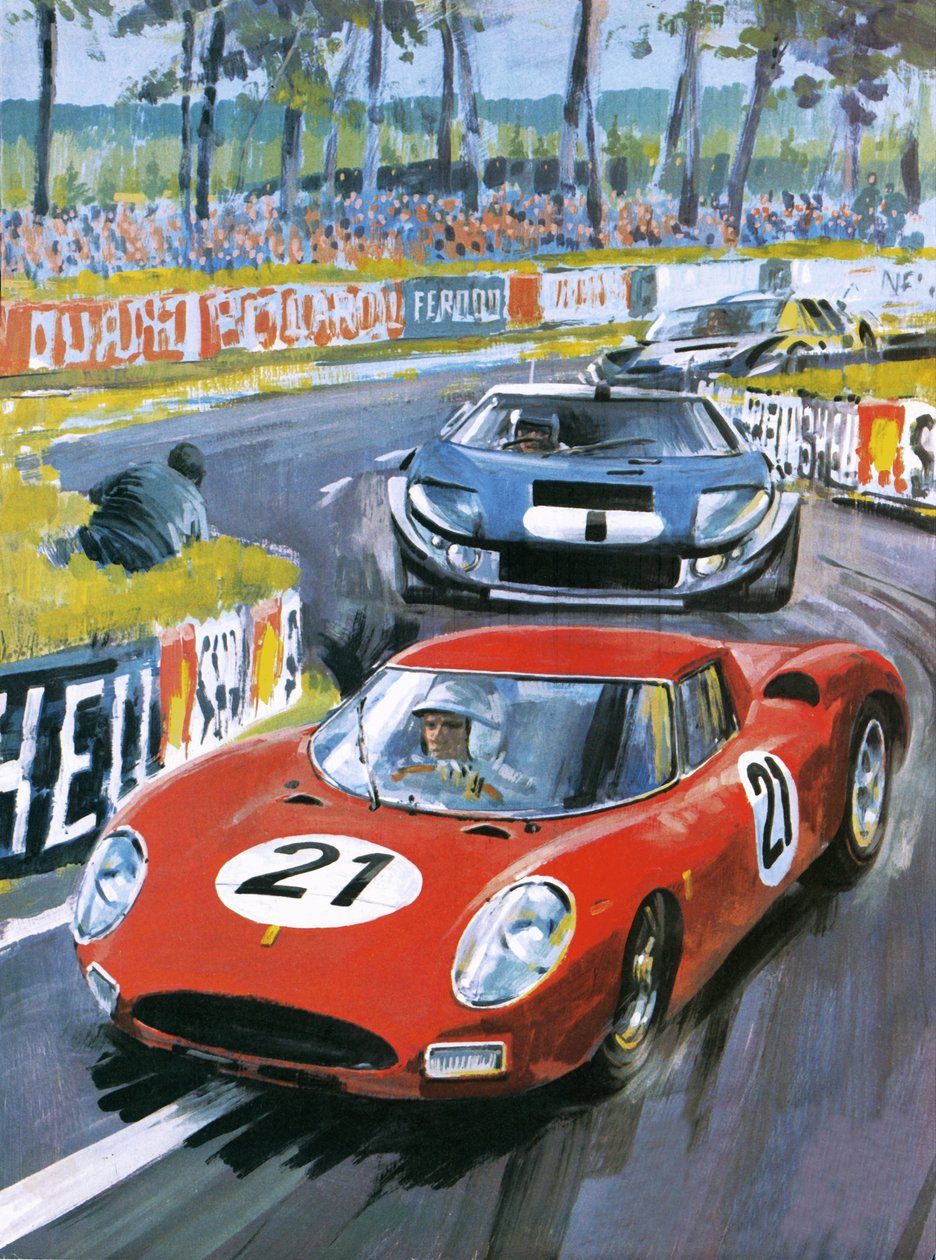 Jochen Rindt egy 250 LM Ferrarit vezetve alkotó: Graham Coton