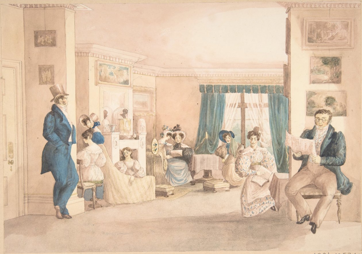 Belső Hattonban, Warwickshire-ben, 1820-30. alkotó: Granddaughters of Dr. Samuel Parr.
