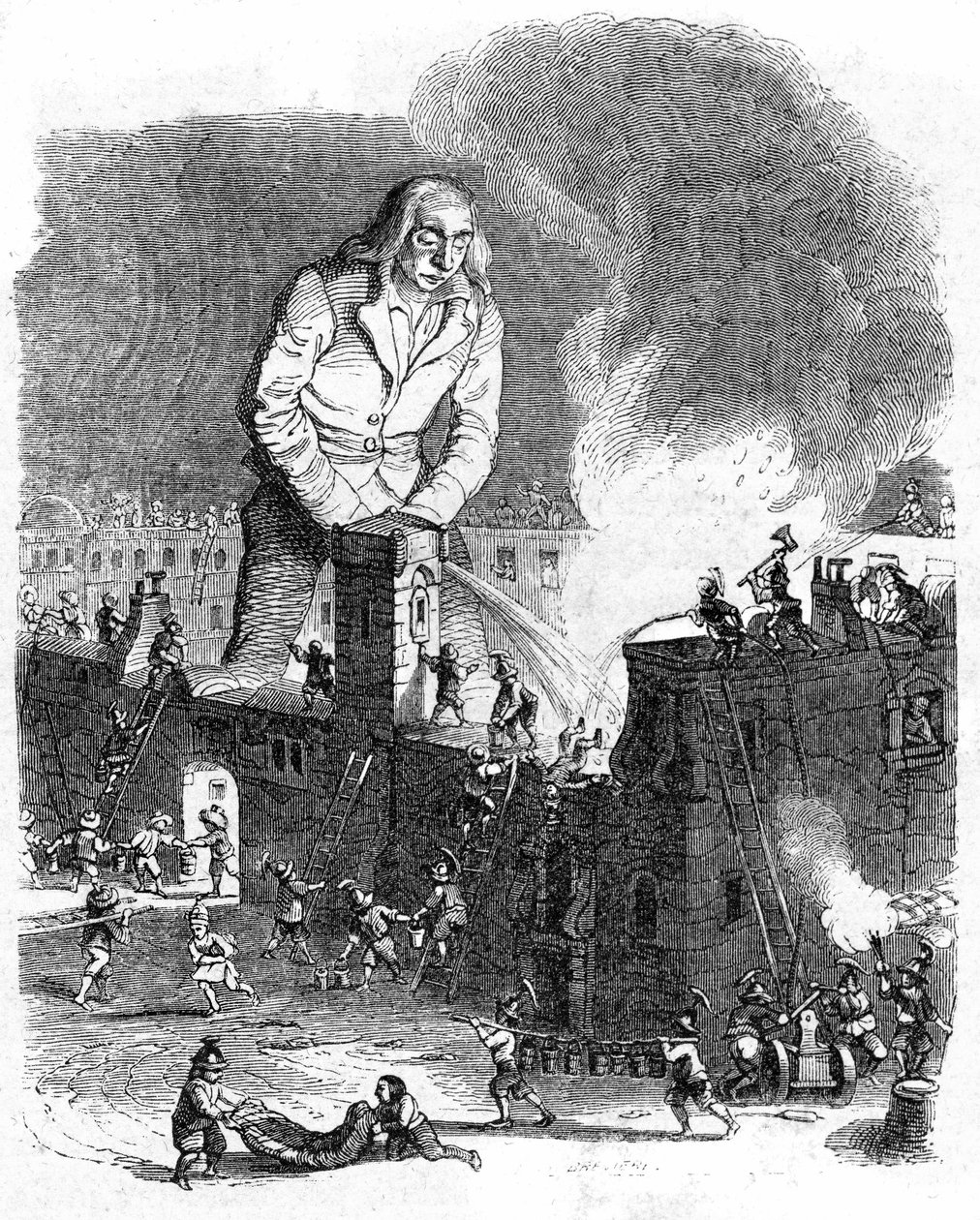 Illusztráció a Jonathan Swift által írt Gulliver utazásaihoz alkotó: Grandville (1803 47)